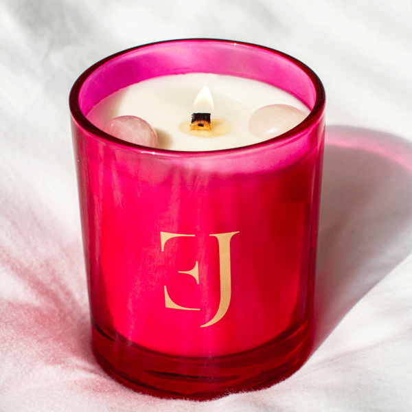 Paris luxury scented candle Rose crystal – Rose