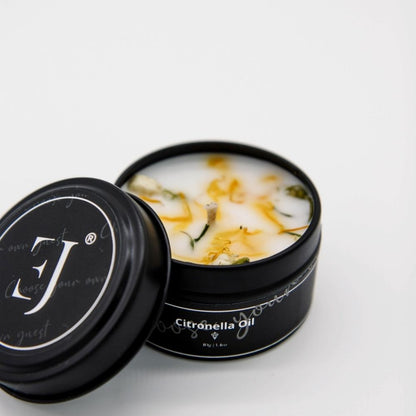 Quote candle in tin – Choose your own guest (small size)