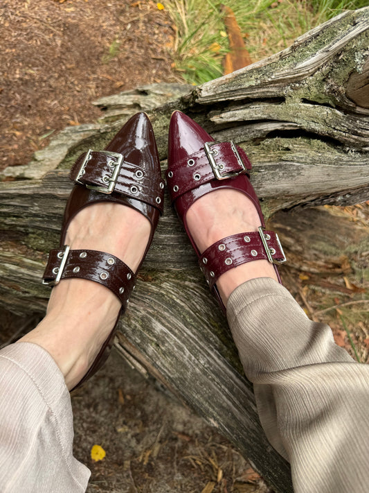 Slingbacks Burgundy
