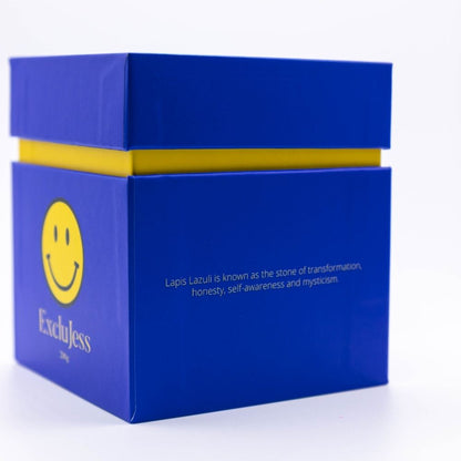 Smiley candle – Blue