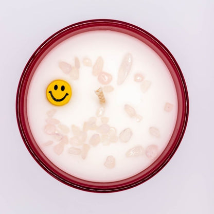 Smiley candle – Pink