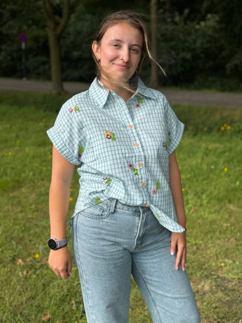 Lore – Vichy geruite blouse dames