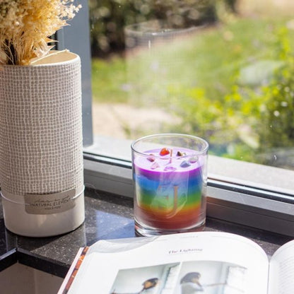 Chakra 'feel good' candle