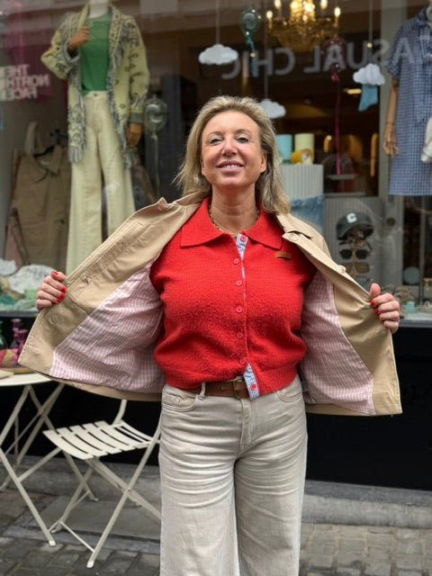 Dune Beige Veste zijkant