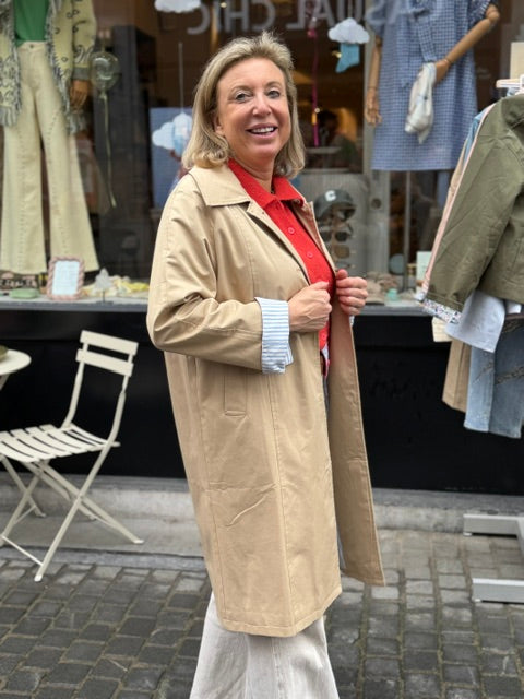 Marais Beige Trench detail
