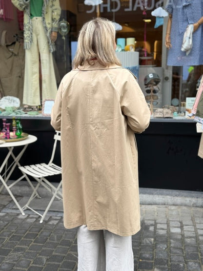 Rivoli Beige Manteau manchet