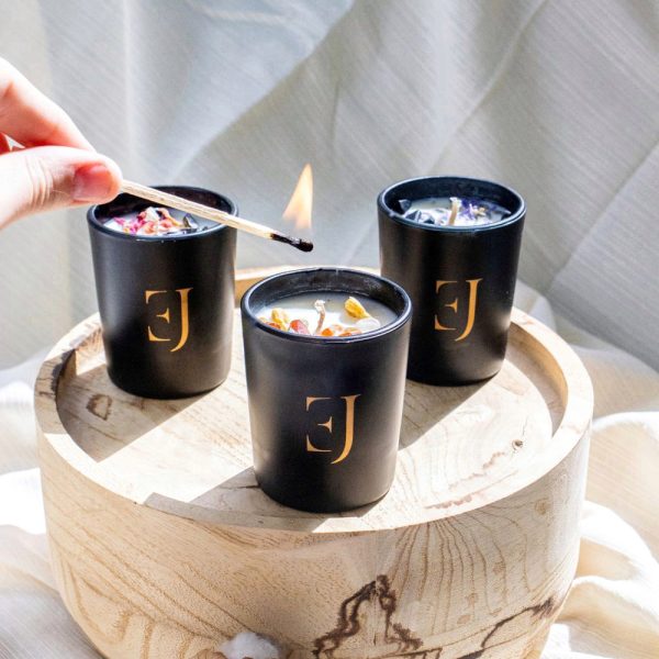 Manifest kaarsen – set van 3 – zwart