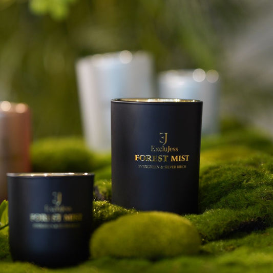 Forest Mist Scented Candle – Evergreen & Silver Birch