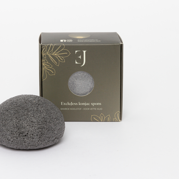 Black Bamboo Charcoal Konjac Sponge