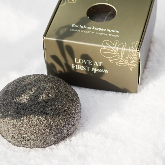 Black Bamboo Charcoal Konjac Sponge