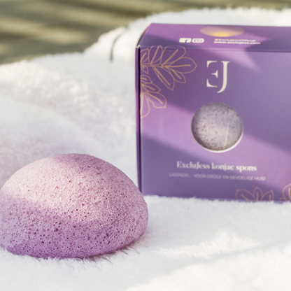 Lavender konjac sponge