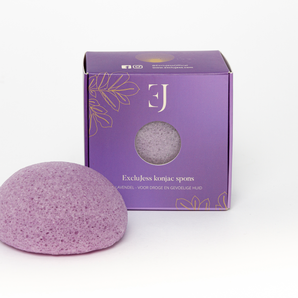 Lavender konjac sponge