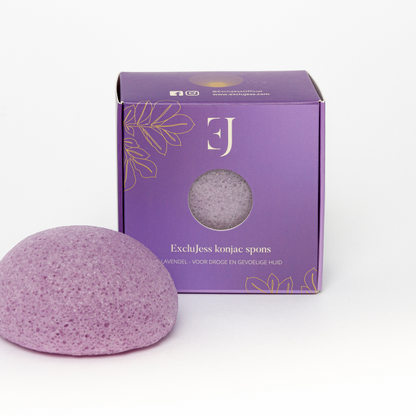 Lavender konjac sponge