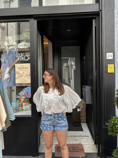 Short met bandanaprint dames