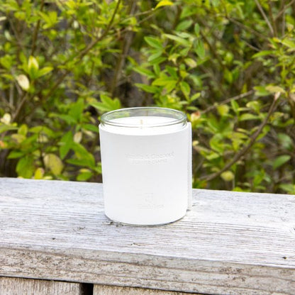 Premium leder geurkaars – Vanilla & Coconut
